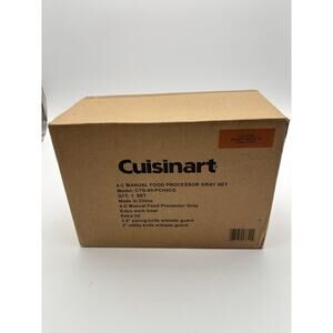New Cuisinart Prep Express Manual Food Processor CTG-00-PCH4CG 4-C Grey Set NIOB